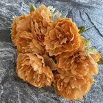 bouquet fleurs artificielles pivoines roses vintage décoration mariage anniversaire intérieur