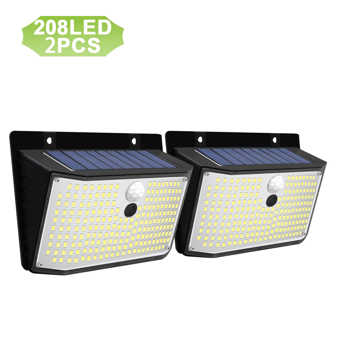 lumière solaire led 176 diodes capteur mouvement moderne jardin sécurité