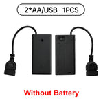 support batterie usb noir moderne batteries aa aaa compartiments mat