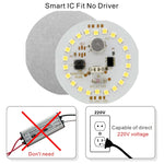 plaque led circulaire diodes blanc moderne 5w 7w 9w 12w 15w 18w 220v