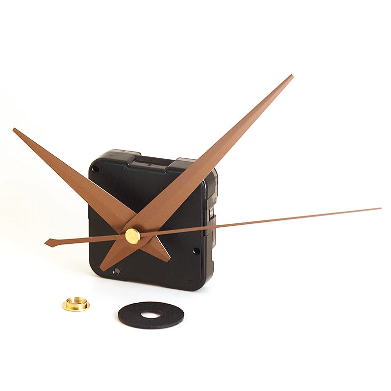 Mécanisme pour horloge murale quartz couleur noire - mouvement balayage silencieux
