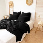 Housse de couette en lin dans différentes couleurs disponibles