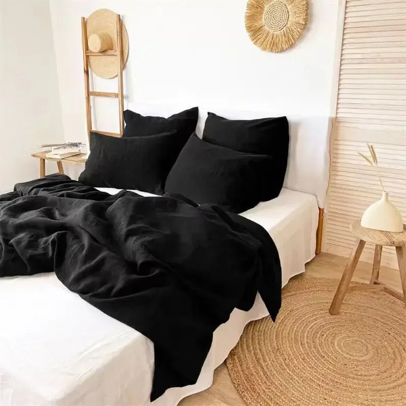Housse de couette en lin dans différentes couleurs disponibles