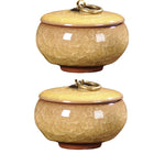 pots thé céramique texture craquelée anneau doré couvercle classique vert bleu rose marron clair