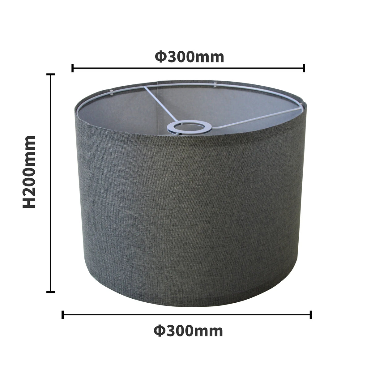 abat jour gris moderne toile lin lampes table facile assembler