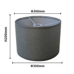 abat jour gris moderne toile lin lampes table facile assembler