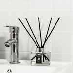 diffuseur d'odeur moderne noir transparent bâtonnets parfumés aromathérapie intérieur 120ml basilic citron vert chambre