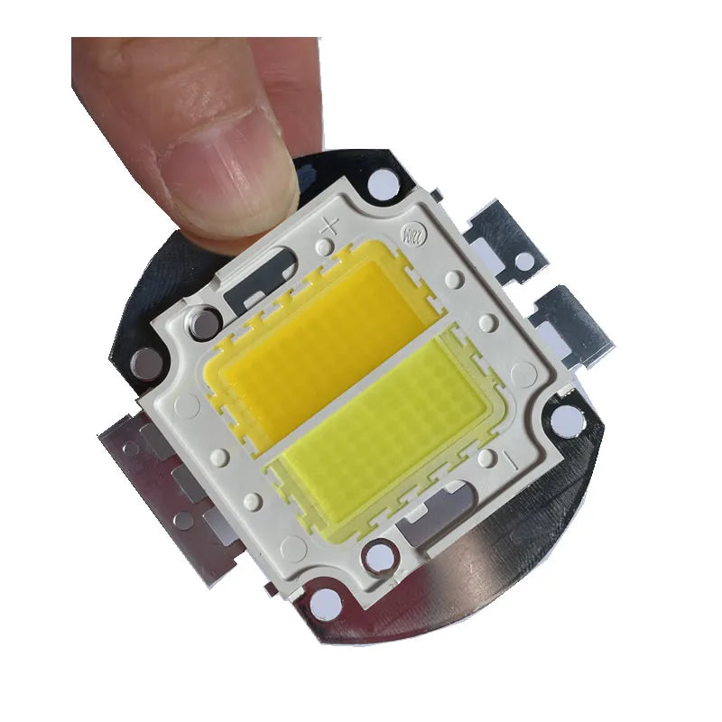 module led 100w 200w blanc jaune noir grille perforations éclairage scène dj moderne technologique