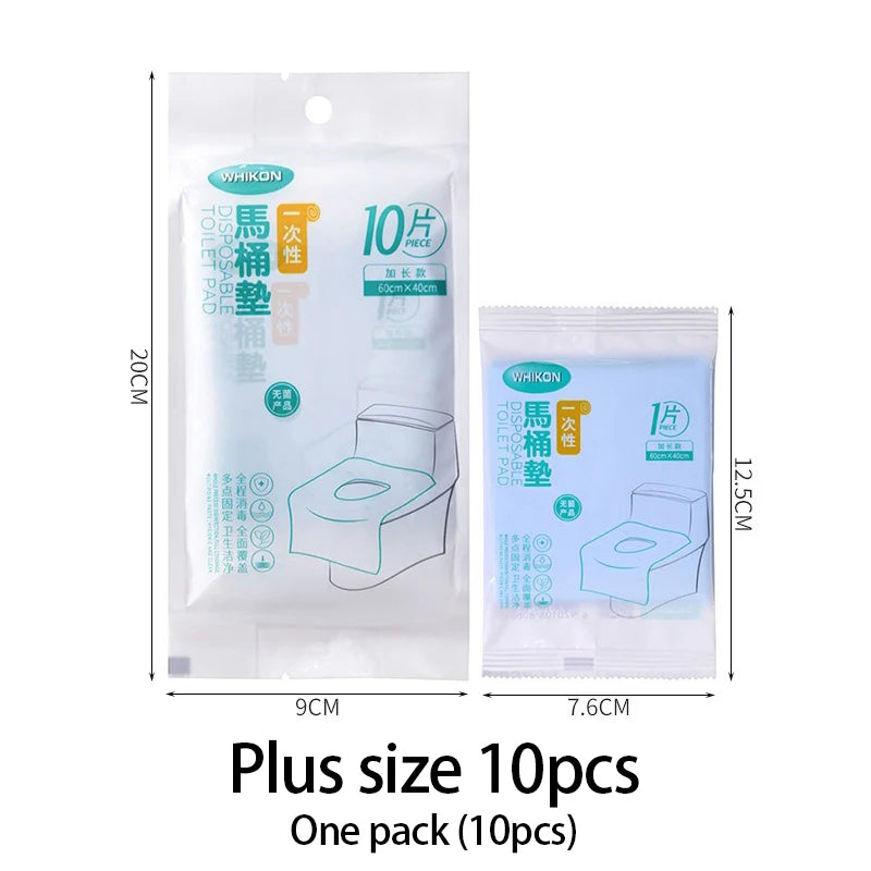 couvre siège toilette jetable blanc plissé pratique 10 pièces 46cm 48cm 37cm 39cm pack
