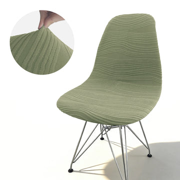 Housse chaise moderne rose clair rayures horizontales élasthanne polyester adjustable banquets mariage