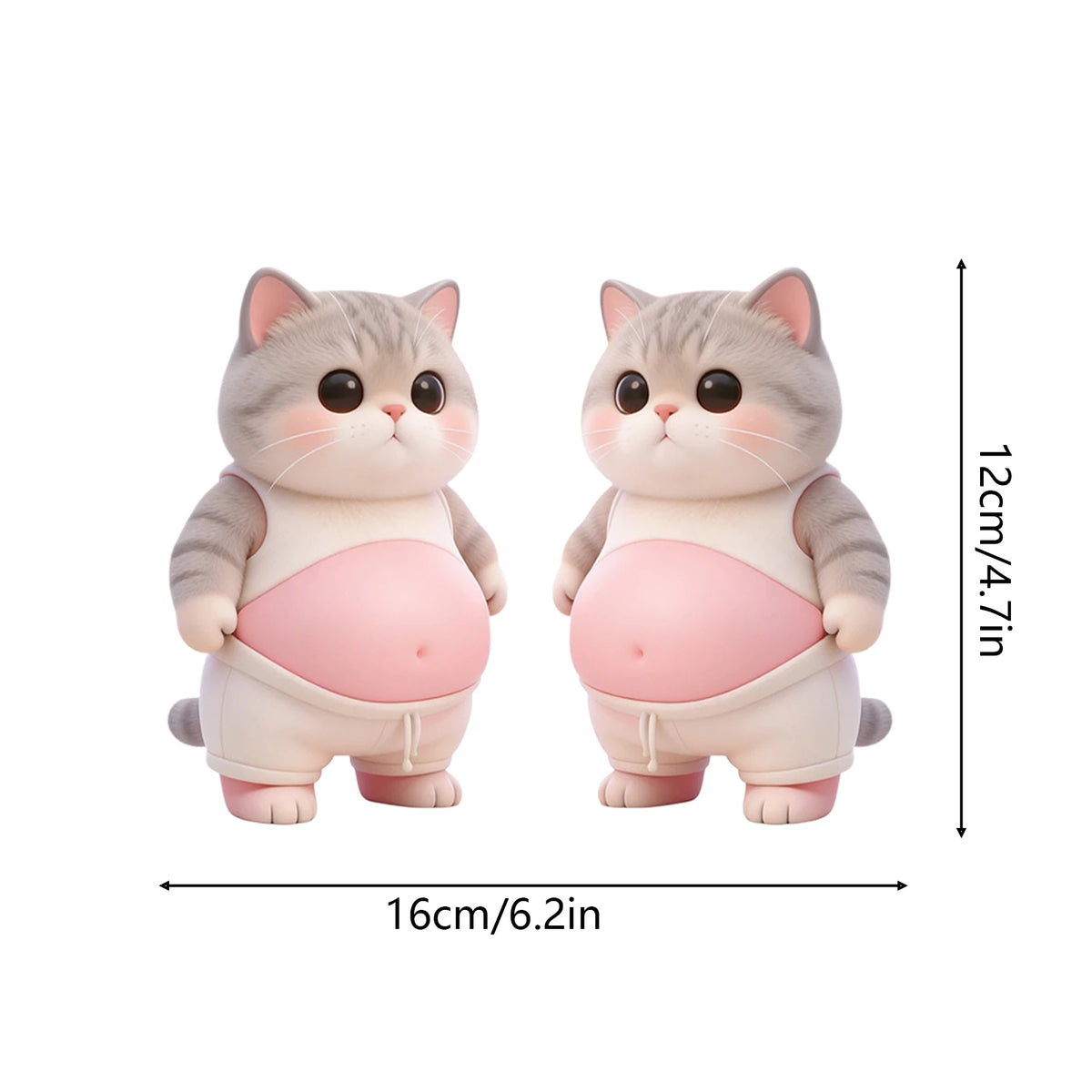autocollants animaux compagnie dessin animé rose orange blanc violet jeunes enfants adolescents téléphone laptop