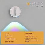lampe led rechargeable aimantée projecteur mural blanc moderne interrupteur tactile charge usb type chambre