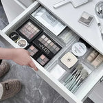 organisateurs rangement tiroir transparent boites rangement minimaliste reutilisable respectueux environnement cosmétiques maquillage brosse pinceaux