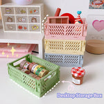 paniers pliables rangement moderne opacité vert clair rose beige gris blanc