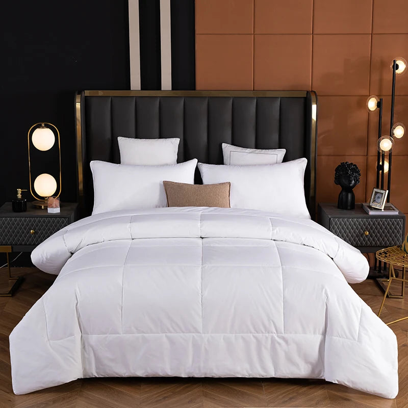 couvre lit blanc 100% coton matelassé doux moderne été chambre lit queen king