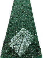 tissu décoratif vert olive noir doré rose pâle sequins motifs floraux broderie luxueux élégant
