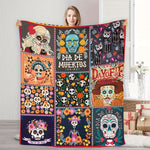 couverture moderne imprimée animaux patchwork polyestère violet orange blanche bleue noire multicolore 130x150cm 140x200cm