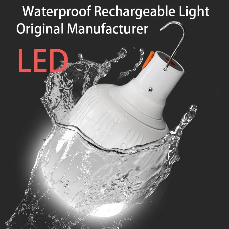 lampe camping rechargeable blanc moderne crochet usb portable sécurité camping