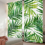 rideau vert feuilles palmier moderne 100 polyester 75x166cm 105x230cm 130x210cm chambre salon