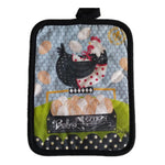 protège sous verre multicolore rustique poignées tissu motif cuisine animal fleur textes opaques rectangle