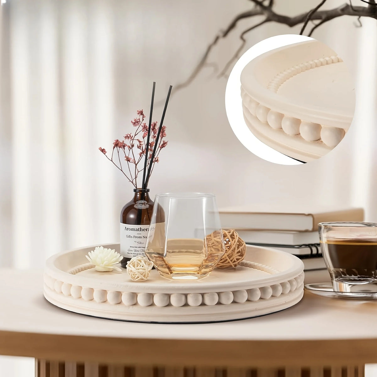 moule silicone plateau rond décoration intérieure vase transparent figurines bohème minimaliste