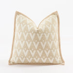 coussins décoratifs géométriques moderne beige crème jacquard fixés maison voiture
