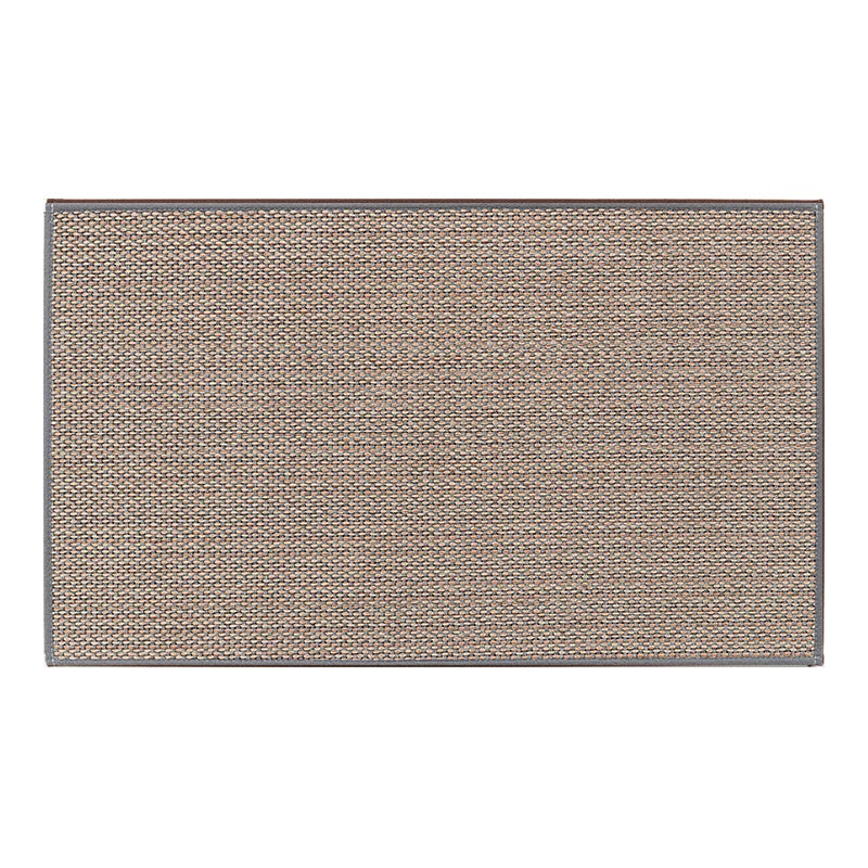 tapis cuisine tissé antidérapant moderne beige noir sol entrée lavable absorbant chenille