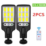 lampe solaire moderne led noire ip65 télécommande mur auto rechargeableextérieur