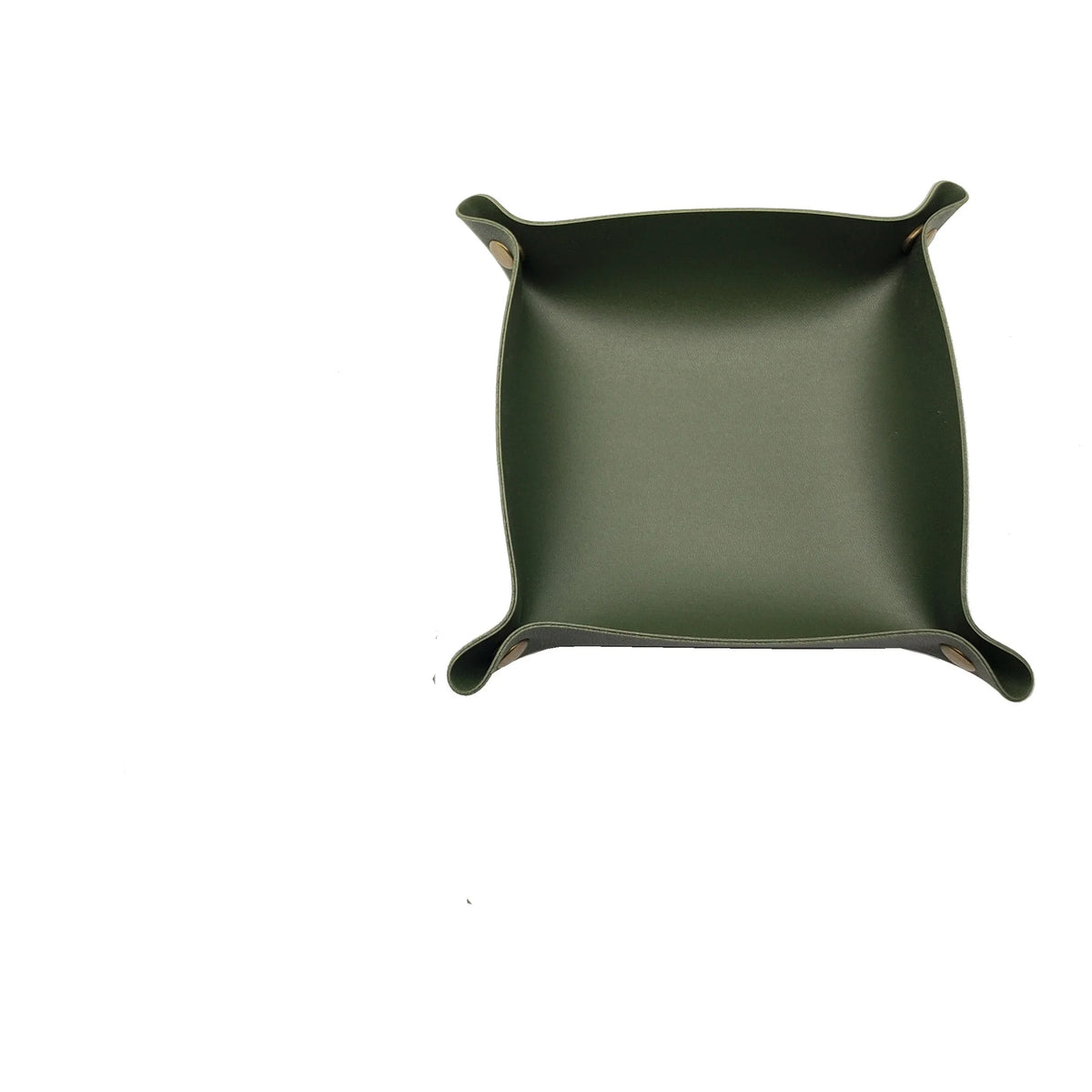 plateau bijoux simili cuir rose pâle dorés moderne 15cm 15cm rangement cosmétiques rechargeableversible