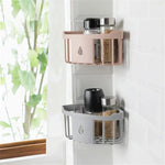 étagère rangement moderne rose pâle support mural adhésif simple structure mailles