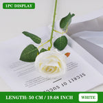 bouquet fleurs artificielles soie roses classiques intérieur décoration maison blanc rose rouge bleu anniversaire