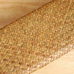 paniers rangement tressés marron clair rustiques empilables rangement écologique multifonctionnels