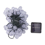 guirlande lumineuse solaire translucides blanc vert bleu jaune moderne clips patio noël