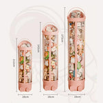 boîtes rangement jouets transparentes moderne rose clair pliables multifonctions organisation enfants storage zipper toy