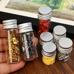 bouteilles verre transparentes modernes 5ml 7ml 10ml 12ml bouchons métalliques échantillons bijoux