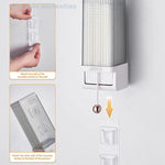 distributeur tampons coton blanc moderne minimaliste adhésif boîte rangement étiquette dimension