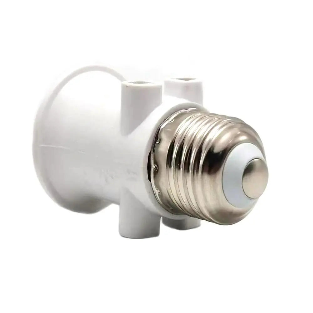 adaptateur ampoule led e27 blanc moderne base conversion lampe aluminium certifié