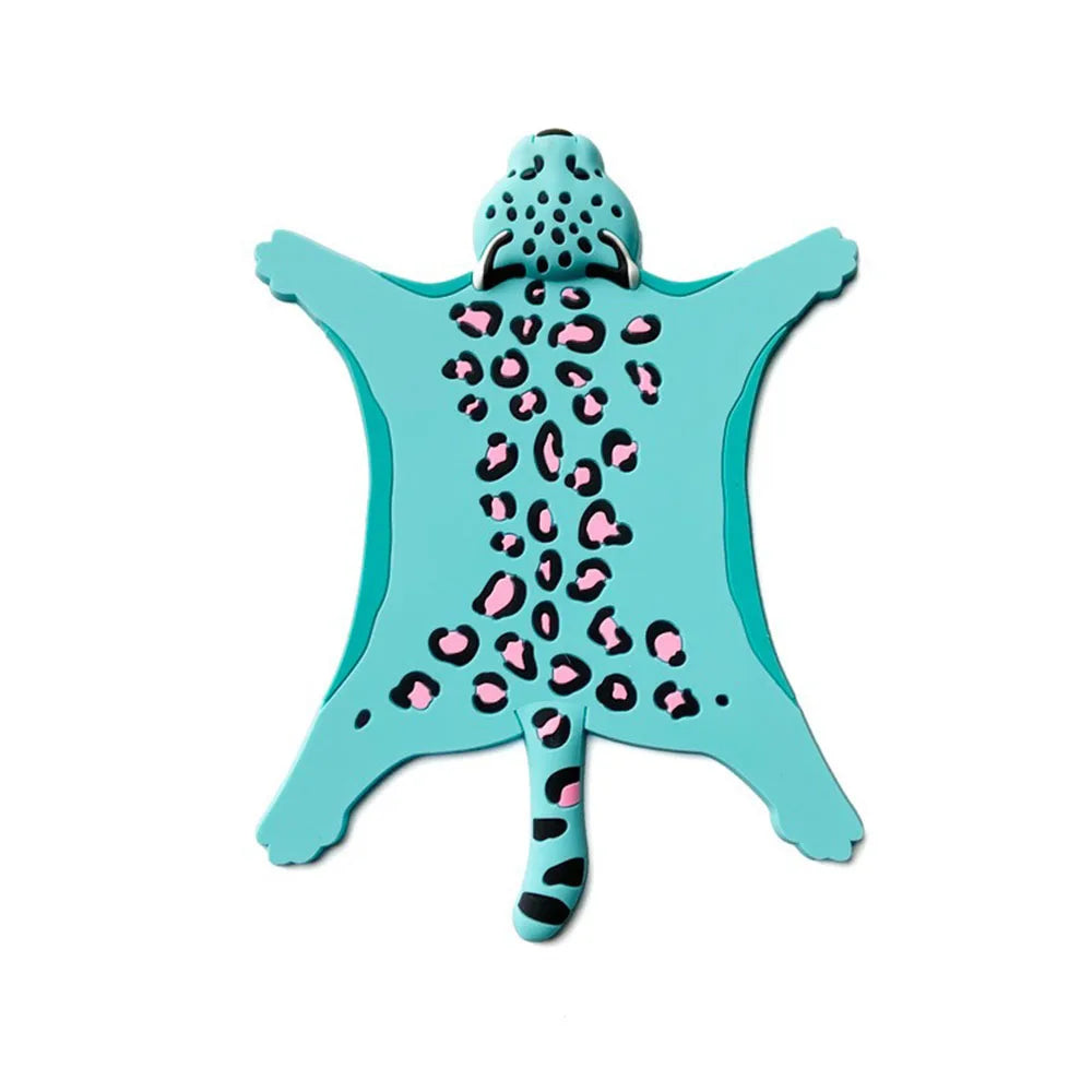porte gobelet animaux imprimés créatif moderne adhésif rose jaune bleu marron tigre léopard