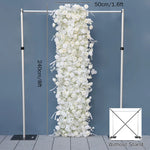 arche décorative mariage fleurs artificielles blanc rose clips chaînes extérieur classique événement anniversaire