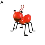 ornement mur insectes métal orange vert bleu points noirs créatif cartoon oeilletsextérieur maison jardin