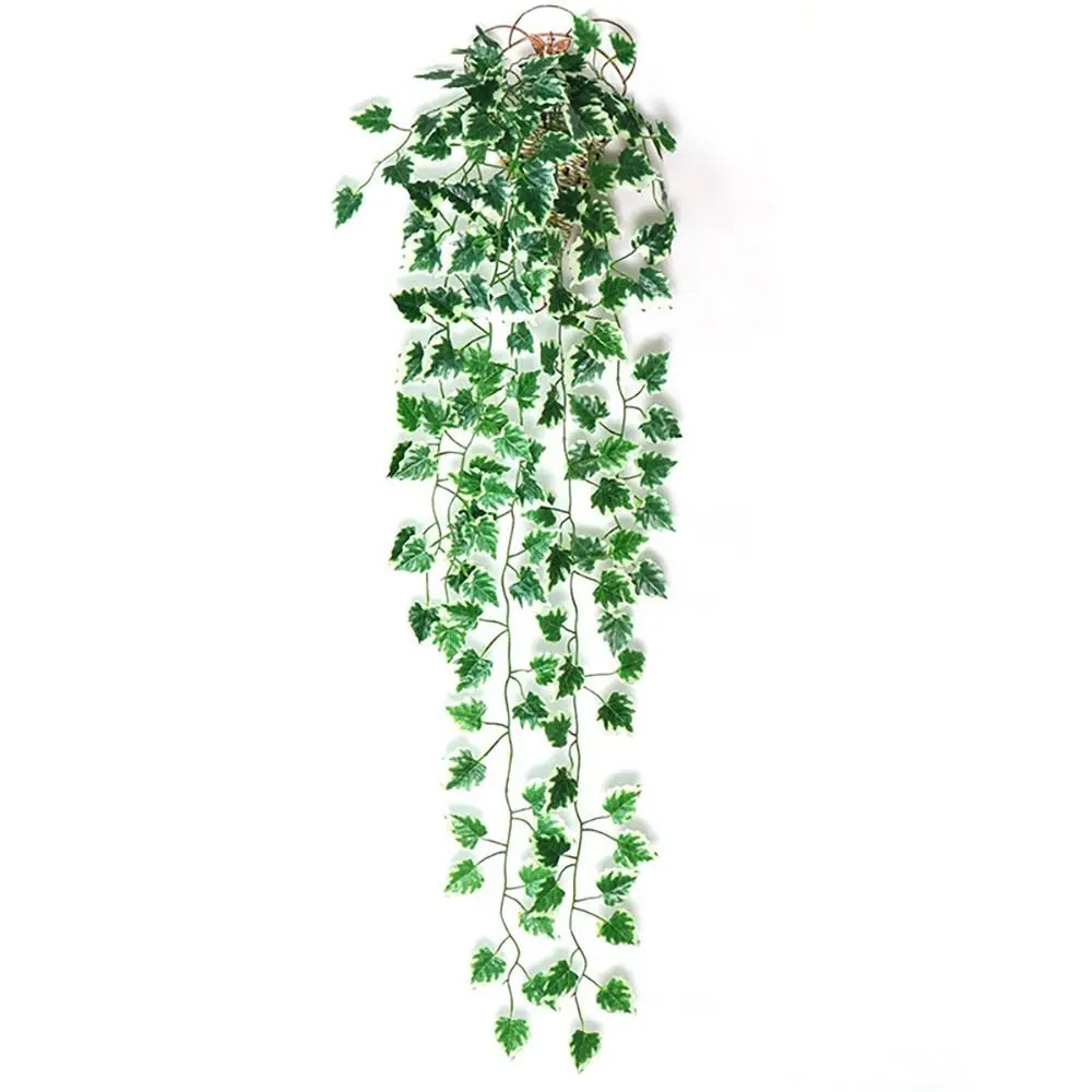 plantes artificielles suspendues arbre vert feuilles uniformes moderne decoration exterieure accrochée pot noir
