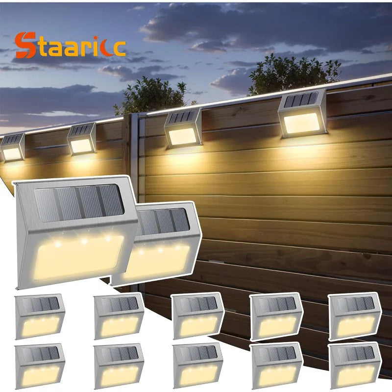 lampe solaire murale moderne led argentée panneau solaire vis auto ip44
