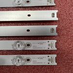 bandes rétroéclairage led argentées modernes kit tv tv 8pcs