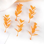 feuilles artificielles vertes decoration murale noel mariage 50 pieces naturel minimaliste exposantextérieur bricolage scrapbooking