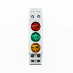 interrupteur led couleur rouge blanc vert moderne compact translucent fixation