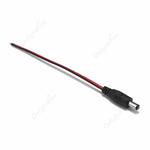 câble électrique 5.5x2.1mm noir femelle mâle adaptateur dc 24v certification rohs led cctv alimentation