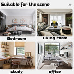 cadre photo or noir support pliable minimaliste motif typographique acrylique transparent chambre