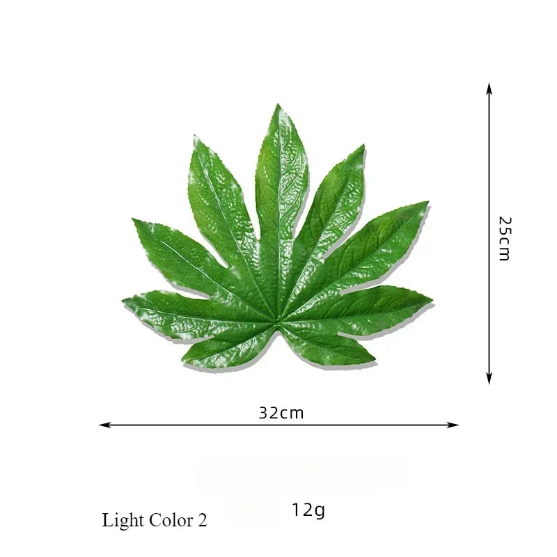 feuilles artificielles vertes plante décoration extérieure pièces plastique naturellement stylées chambre