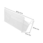 panier suspendu blanc métal ajouré fonctionnel minimaliste lit superposé organizer.storage.basket.hanging.shelf.bedside