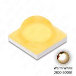 diodes led 1w 3w 5w 10w blanc chaud pur doré lumineuses 3500k 6000k plat